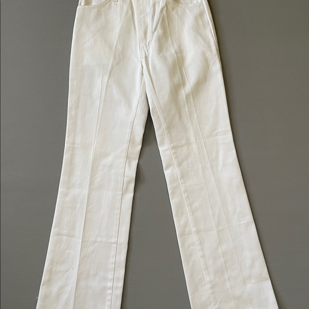 Vintage white pants by Mann w.24”